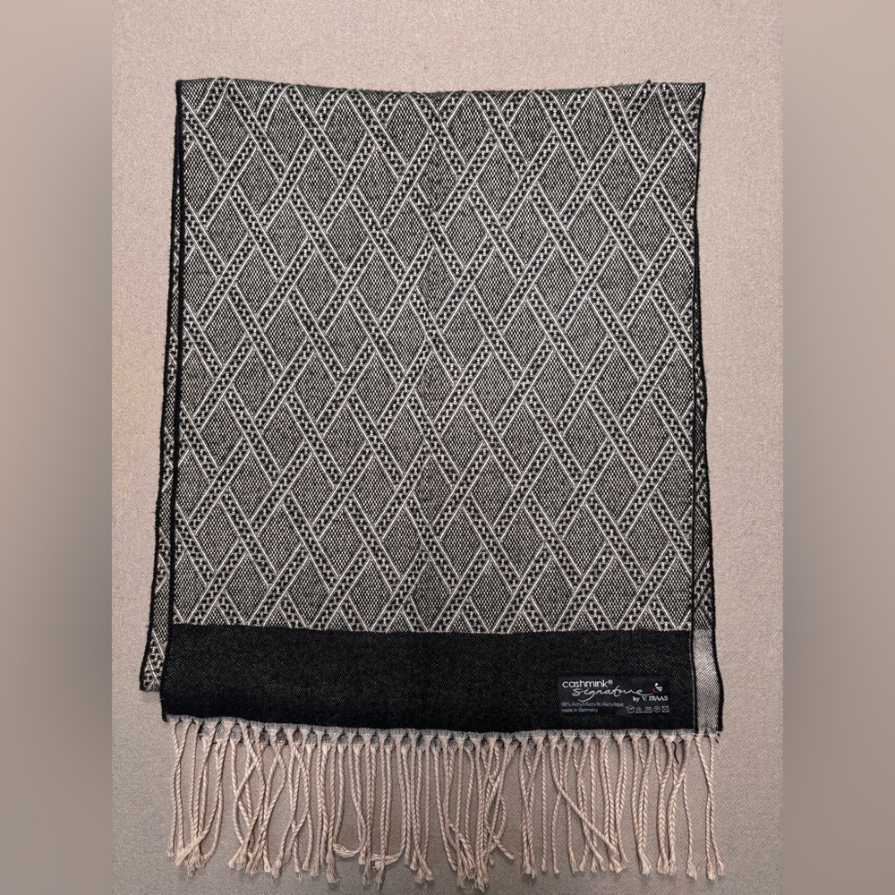 V.Fraas Cashmink Signature Patterned Scarf